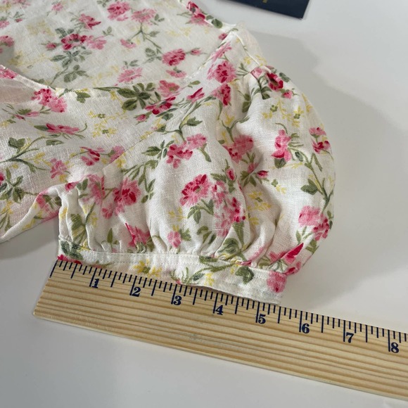 Floral Linen Elizabeth Dress Sweet Pea POLO Ralph Lauren Size 2 NWT - Picture 13 of 15